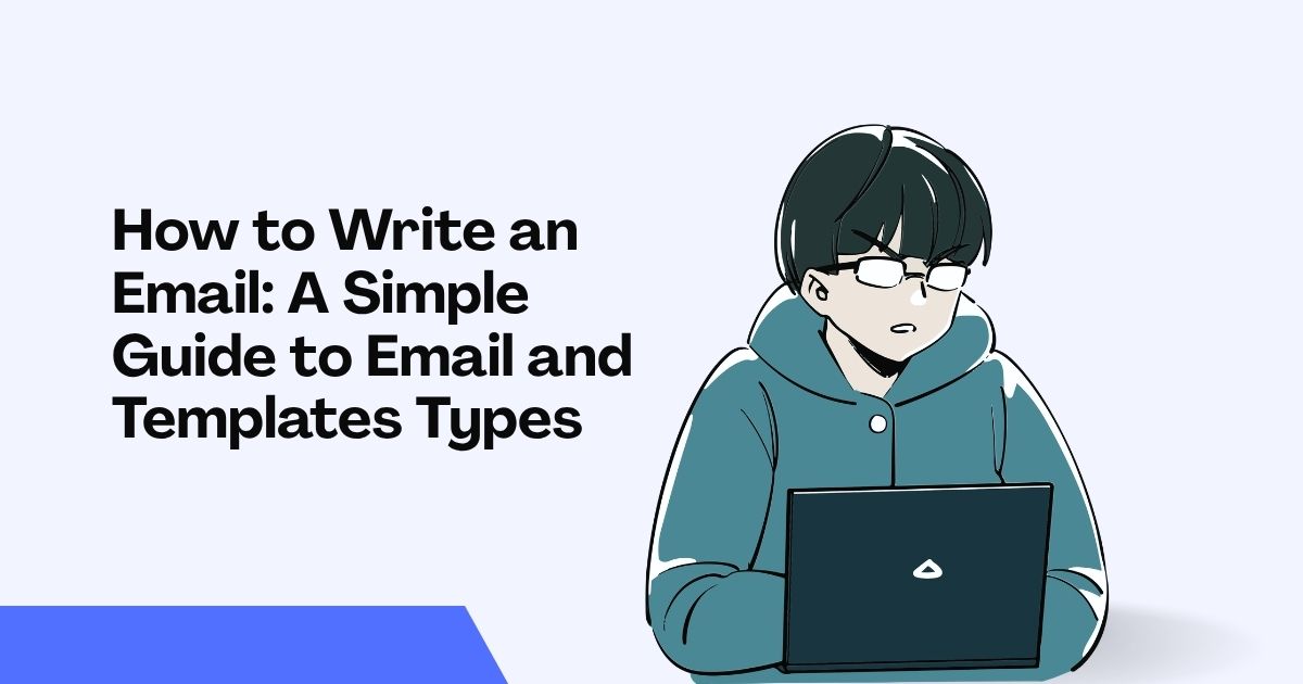 A boy trying to write and email on his laptop - Rollout Email